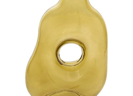 Solag Donut Vase Höhe 25 cm khaki grünes Glas