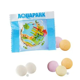 2er Mentos in bedruckter Folie – Personalisierte Minzbonbons für Events TK Gruppe® Grosshandel 