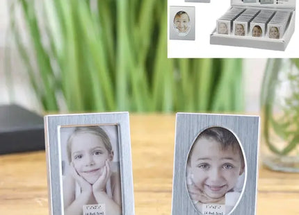 2er Set Dekorative Mini-Bilderrahmen für Fotos 3,5x5 cm, Vielseitig TK Gruppe® Grosshandel 