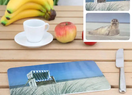 2er Set Frühstücksbrettchen im maritimen Stil, Küsten-Motive, Robust TK Gruppe® Grosshandel 