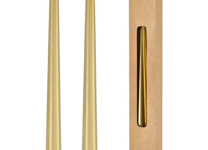 2er-Set Goldene Metallic-Stabkerzen, 25 cm - Elegantes Kerzen-Duo TK Gruppe® Grosshandel 