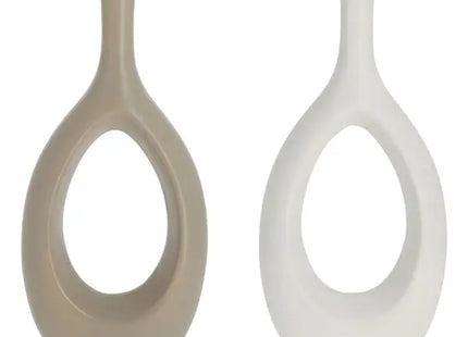 2er Set Keramikvasen, Elegante Dekorationsobjekte, Höhe 28cm TK Gruppe® Grosshandel 