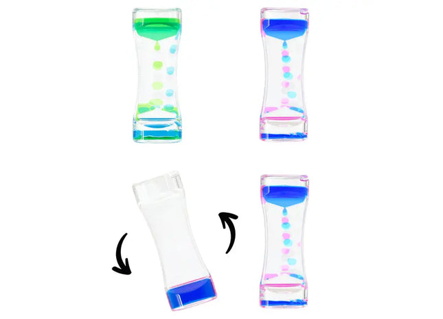 2er Set Liquid Motion Bubbler, ca. 14 cm hoch, entspannendes Blasenspiel, sensorischer Spaß TK Gruppe® Grosshandel 
