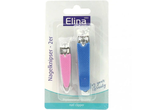 2er-Set Nagelknipser, Bunte Farbauswahl, Größen 7cm & 5cm - Präzises Kürzen TK Gruppe® Grosshandel 