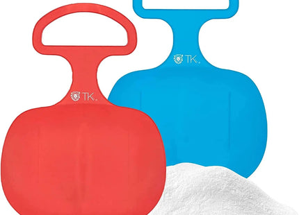 2er Set Schlitten Bob blau & rot - für Kinder zum Porutschen & Schlittenfahren (2X)