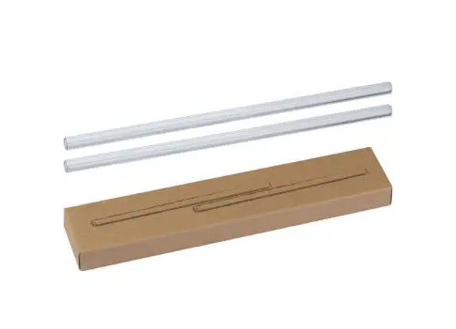 2er Set Transparente Glas-Trinkhalme: Ökologisch & Elegant TK Gruppe® Grosshandel 