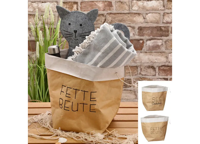 2er Set Wasserfeste Kraftpapiertüten, ca. 38cm - Robust & Umweltfreundlich TK Gruppe® Grosshandel 