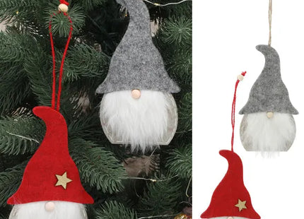 2er Set flache Wichtel-Hänger, klein, je 15cm hoch - Originelle Weihnachtsdekoration TK Gruppe® Grosshandel 