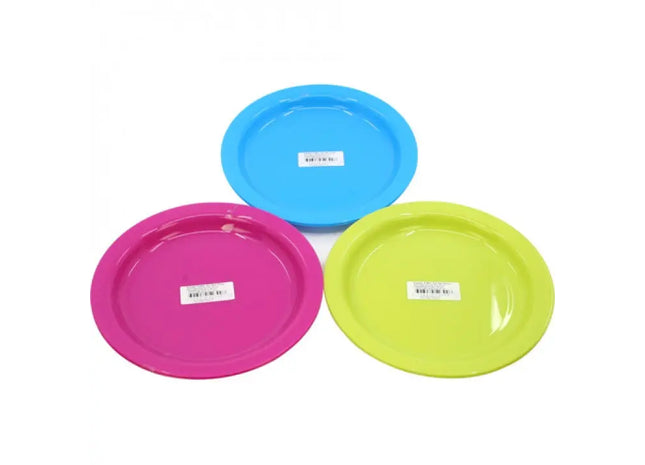 2er-Set frostige, farbenfrohe Teller, Ø 22cm - Sortiment TK Gruppe® Grosshandel 