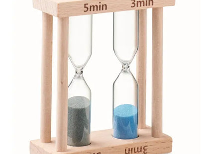 2in1 Sanduhr BI aus Holz - Multifunktional & Natürlich TK Gruppe® Grosshandel 