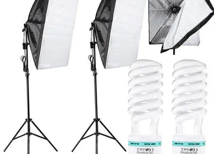 2x 135w licht softbox licht kit stativ heimstudio foto glühbirne