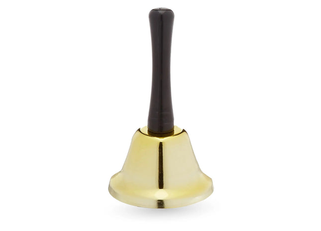 Weihnachtsglocke Nikolausglocke, Gold Glocke - Accessoire zu Nikolauskostüm, Weihnachtsmannkostüm - Weihnachten / Nikolaus (1x)