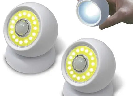 2x led cob 360 batterie-lampe magnes free