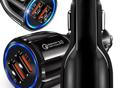 2xusb quickcharge 3.0 autoladegerät für zigarettenanzünderbuchsen