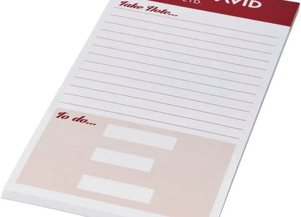 Desk-Mate 1/3 A4 Notizblock, Weiß, 50 Blatt – Ideal für schnelle Notizen TK Gruppe® Grosshandel 
