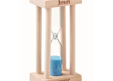 3-Minuten Sanduhr CI aus Holz - Effizient & Dekorativ TK Gruppe® Grosshandel 