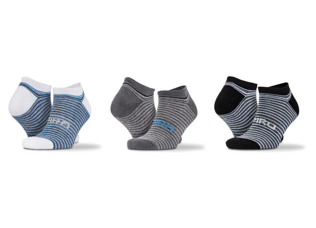 3-Pack Mixed Stripe Sneaker Socks TK Gruppe® Grosshandel 