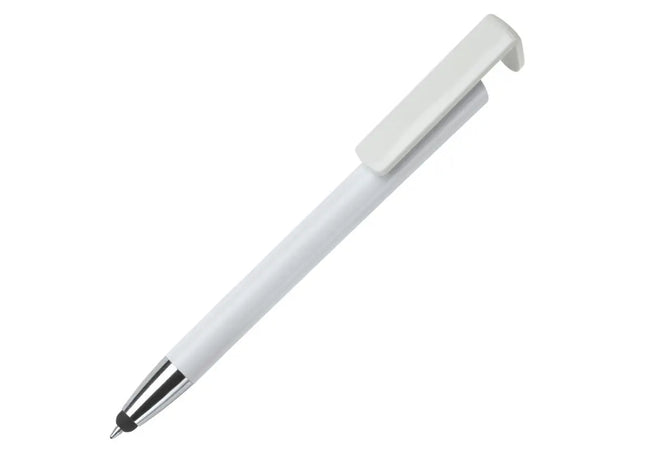 3-in-1 Touch Kugelschreiber - Weiß, Multifunktionaler Stylus, Schreib- & Zeichengerät TK Gruppe® Grosshandel 