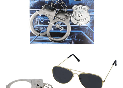 3-teiliges Polizei-Kostümset für Erwachsene – Uniform mit Zubehör TK Gruppe® Grosshandel 