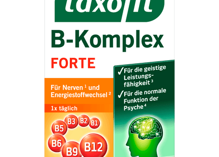 Taxofit Vitamin B-Komplex Forte + Folsäure 40 Mini-Tabletten