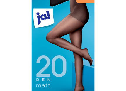 ja! Feinstrumpfhosen 20 DEN Gr, 38-40 schwarz matt 2 Stück