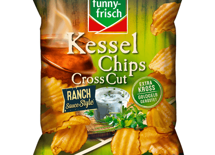 Funny-frisch Kessel Chips Cross Cut RANCH Sauce Style 120g