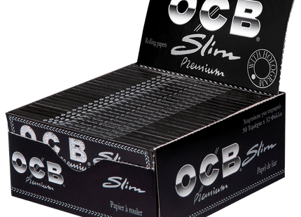 OCB Schwarz Premium long slim 50x32 Blatt