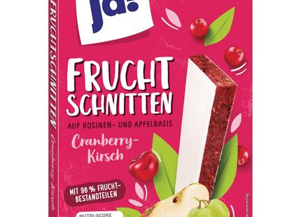 ja! Fruchtschnitten Cranberry-Kirsch 150g