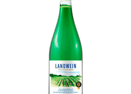 Landwein Weißwein halbtrocken 1l