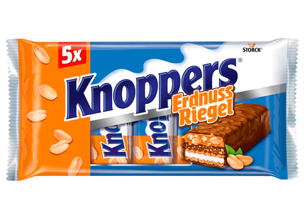 Knoppers Erdnuss Riegel 200g, 5 Stück