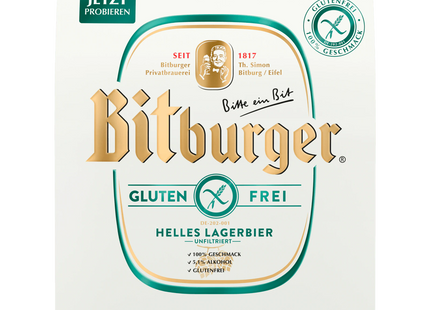 Bitburger Helles Lagerbier glutenfrei 6x0,33l