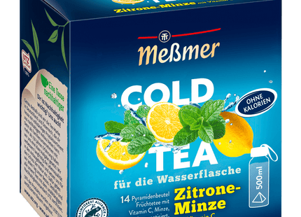 Meßmer Cold Tea Zitrone-Minze 38,5g, 14 Beutel