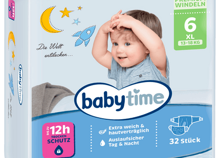 Babytime Windeln Gr.6 XL 13-18kg 32 Stück