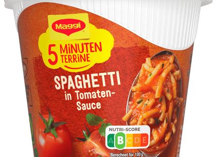 Maggi 5 Minuten Terrine Spaghetti in Tomaten-Sauce 60g