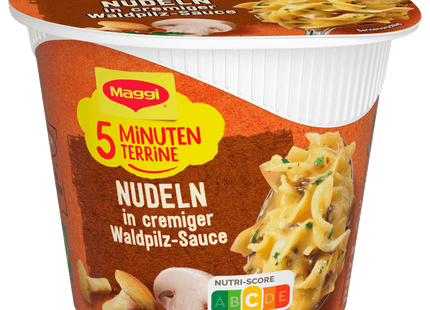 Maggi 5 Minuten Terrine Nudeln in Waldpilz-Rahmsauce 56g