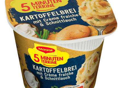 Maggi 5 Minuten Terrine Kartoffelbrei mit Crème fraiche & Schnittlauch 53g