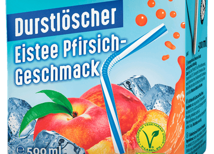 Durstlöscher Eistee Pfirsich-Geschmack 0,5l