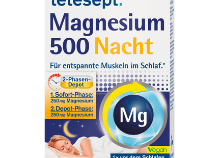 Tetesept Depot-Tabletten Magnesium 500 Nacht 30 Stück