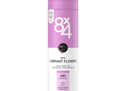 8x4 Deospray N°4 Vibrant Flower 150ml