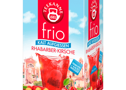 Teekanne frio Rhabarber-Kirsche 45g, 18 Beutel