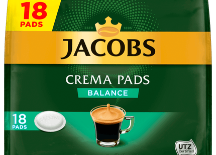 Jacobs Crema Pads Balance 118g, 18 Pads