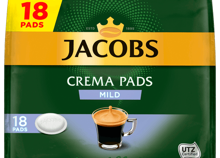 Jacobs Crema Pads Mild 118g, 18 Pads