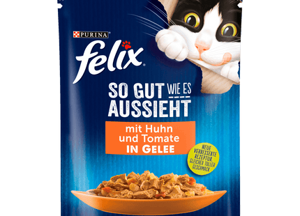 Purina Felix Huhn und Tomate in Gelee 85g