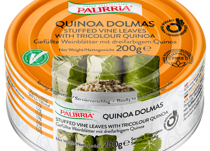 Palirria Gefüllte Weinblätter mit dreifarbigem Quinoa 200g