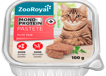 ZooRoyal Monoprotein Pastete Pute Pur 100g