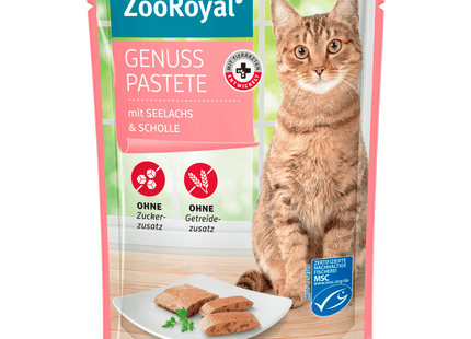 ZooRoyal Genuss Pastete Seelachs Scholle 85g