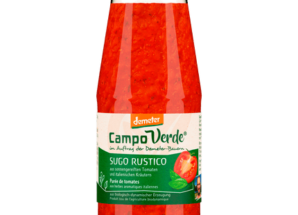 Campo Verde Bio Demeter Sugo Rustico 410g