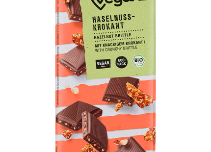 Veganz Bio Schokolade Haselnusskrokant vegan 80g