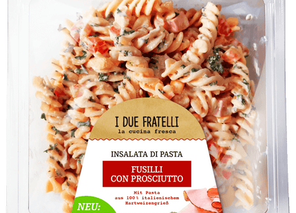 I Due Fratelli Pastasalat Fusilli con prosciutto 500g