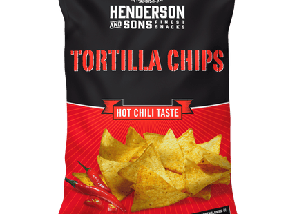 Henderson and Sons Tortilla Chips Hot Chili 125g